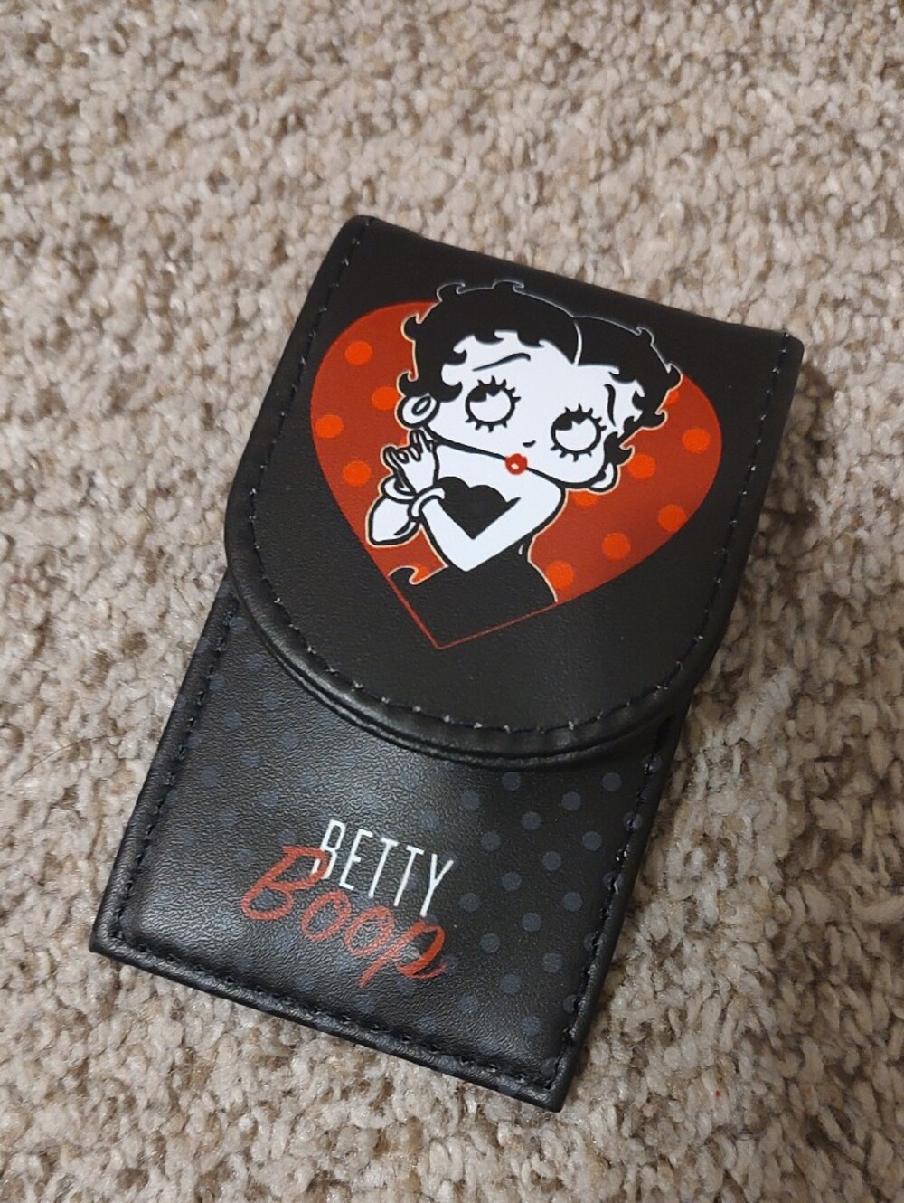 Betty Boop Black and Red 4 Pcs Portable Nail Clippers Set